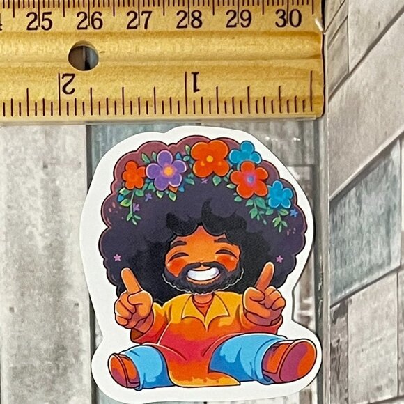 🌀10/$10🌀 70s Hippie Reusable Waterproof Vinyl Sticker Decal - Picture 2 of 2